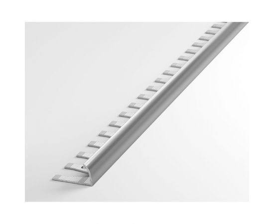 Профиль окантовочный алюминиевый ЛУКА 10 мм, 2,7 м, анодированный, Серебро УТ000013070 