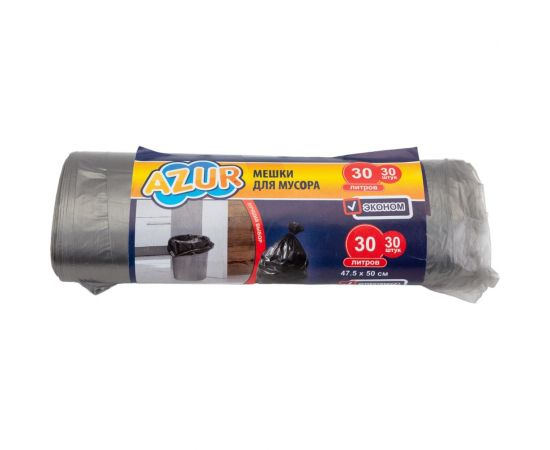 Мешки для мусора Эконом (30 шт; 30 л) AZUR 901520 