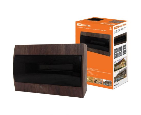 Бокс TDM ЩРН-П-18 модулей навесной пластик Эко бук SQ0901-0024 