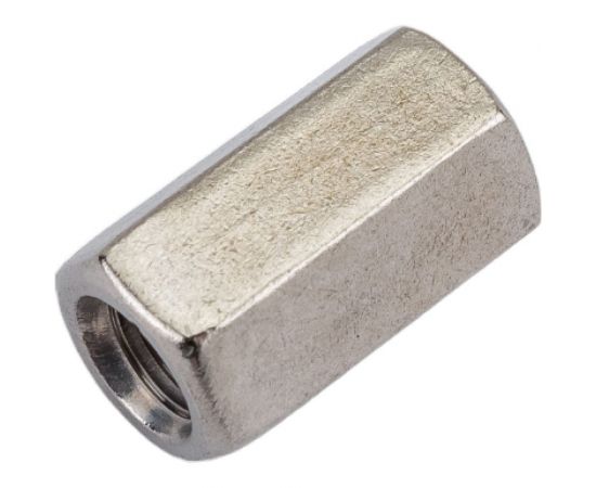 Соединительная/удлиняющая гайка Insparion din 6334, нержавеющая сталь А2, М6 (1 шт.) ЕВ-00000128 