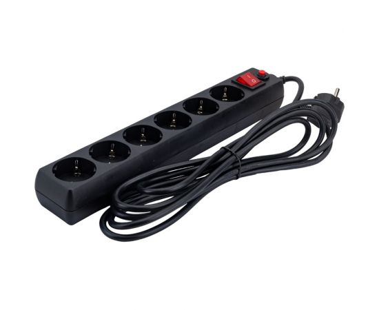 Фильтр SVEN Optima 3,0 м (6 розеток) черный, цветная коробка SV-013646 