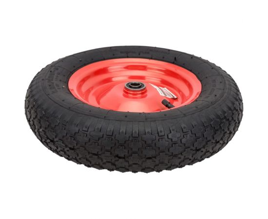 Колесо надувное 4.00-8"", посадка 16x60 мм для тачки WB6820-2HD ECO WB-P206 – изображение 2