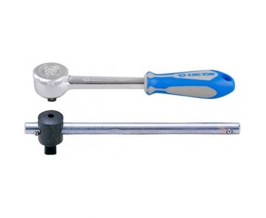 Набор ударных головок 1/2"" и торцевых головок 1/4"" с принадлежностями, ложемент, 40 предметов KING TONY 9-7540MR – изображение 2