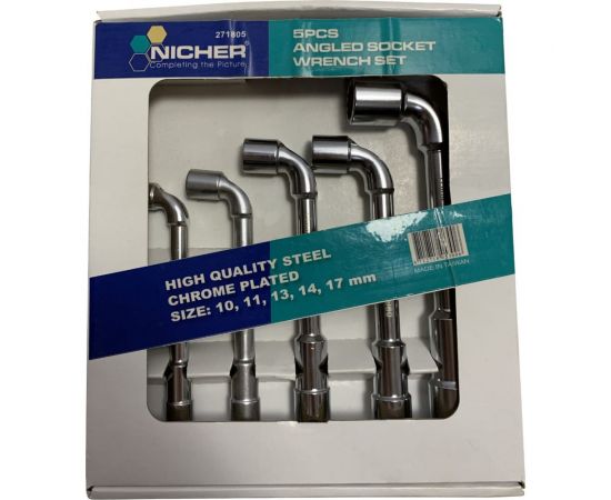 Набор угловых торцевых ключей NICHER 75, 5шт 271805 – изображение 2