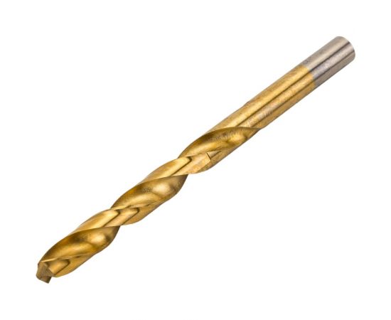 Сверло по металлу 5 шт, 10 мм, титан+кобальт, Р6М5К5 vertextools 666-10 – изображение 2