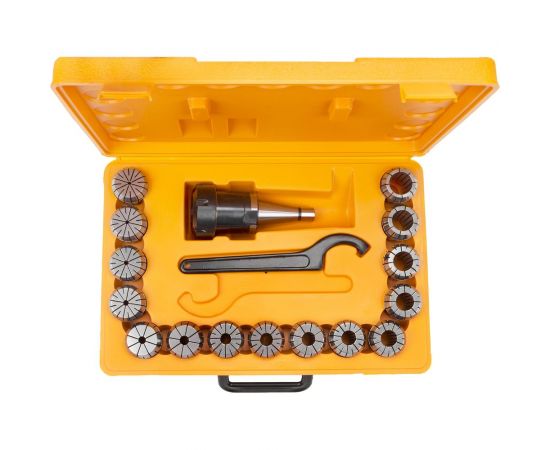 Патрон цанговый 30 с набором цанг ER40 15 шт, 3-26 мм Micron 108074 – изображение 2