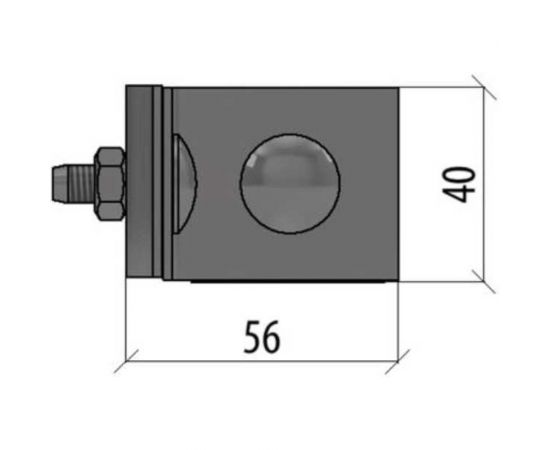 Фальцевый держатель Система КМ H50 мм для прутка O 5-10 мм TD MA0220 FD-H50-D5-10 TD – изображение 2