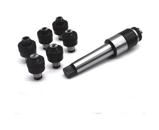 Патрон резьбонарезной КМ3 для метчиков М3-М12 (по DIN 371/374/376) с набором предохранительных головок J4112-MS3 SOVIS 10291 – изображение 2