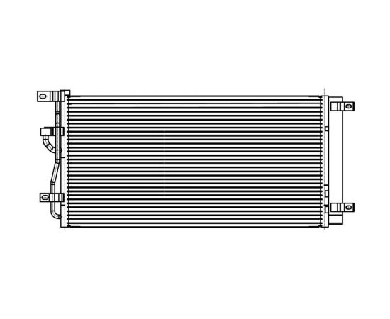 Радиатор кондиционера для автомобилей Сaptiva/Antara 2.0D/2.2 D LUZAR LRAC 0553 – изображение 3