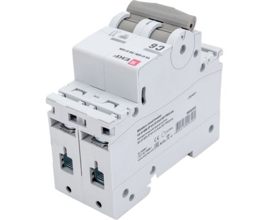 Автоматический выключатель EKF 2P 6А (C) 6кА ВА 47-63N PROxima M636206C – изображение 3