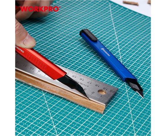 Нож для графических работ WORKPRO с отламывающимися лезвиями 30град. 9мм WP212020 – изображение 3
