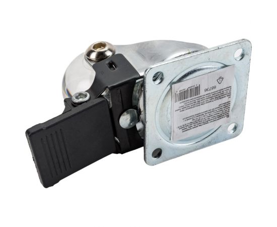 Колесо ПУ прозрачное поворотное с тормозом 35 мм СИБРТЕХ 68736 – изображение 3