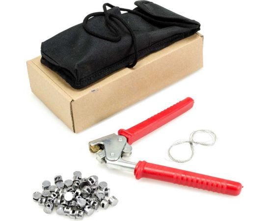 Пломбиратор с номером 1 GRM диаметретр 10 мм, комплект, проволока, свинцовые пломбы, чехол 152101004-1 – изображение 3