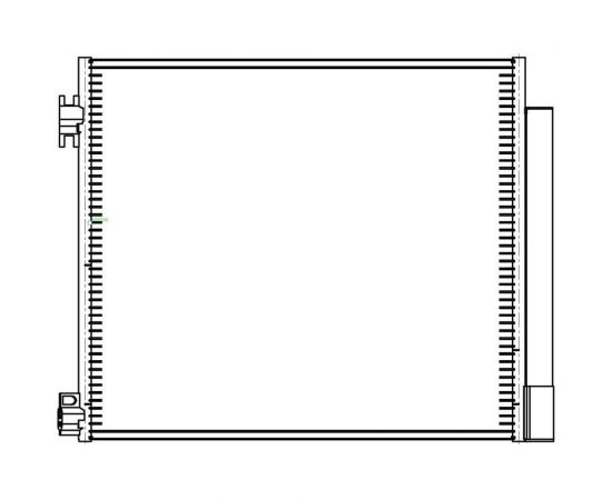 Радиатор кондиционера для автомобилей Qashqai /X-Trail LUZAR LRAC 14EA – изображение 3
