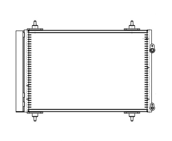 Радиатор кондиционера для автомобилей Peugeot 307 /308 /408 LUZAR LRAC 20GH – изображение 3