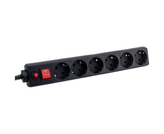 Фильтр SVEN Optima 3,0 м (6 розеток) черный, цветная коробка SV-013646 – изображение 3