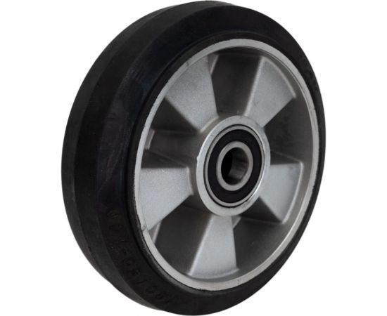 Колесо для гидравлической тележки 180хS50 мм, Rub, алюминий, c подшипником WILMART 325(180)Rubb – изображение 3