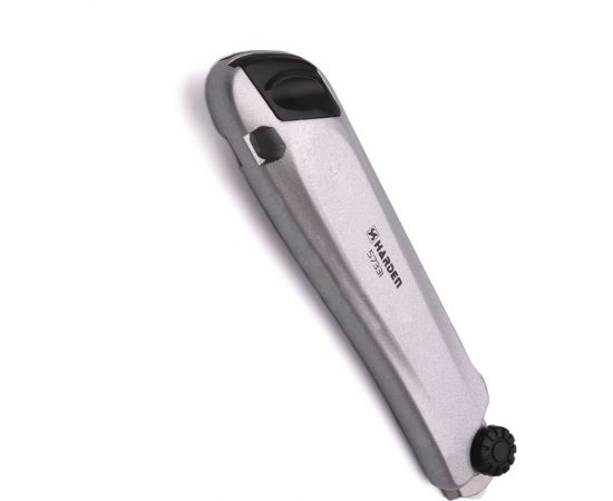 Нож HARDEN профессиональный, 18 мм, выдвижное лезвие, металлический корпус, 6 лезвий в комплекте 570331 – изображение 3