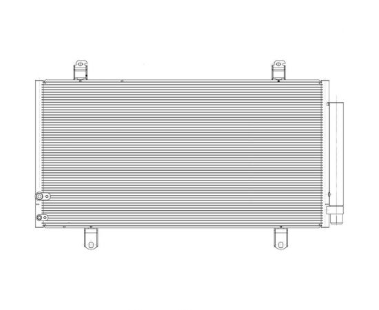 Радиатор кондиционера для автомобилей Camry LUZAR LRAC 1940 – изображение 3