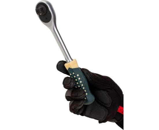 Реверсивная трещотка с резиновой ручкой 1/2 ROCKFORCE RF-80242 – изображение 4