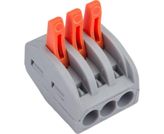 Строительно-монтажная клемма TOKOV ELECTRIC pct-213 с рычагом 3 отверстия (блист.10шт) TKE-PCT-213/BL10 – изображение 4