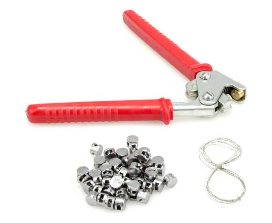 Пломбиратор с номером 1 GRM диаметретр 10 мм, комплект, проволока, свинцовые пломбы, чехол 152101004-1 – изображение 4