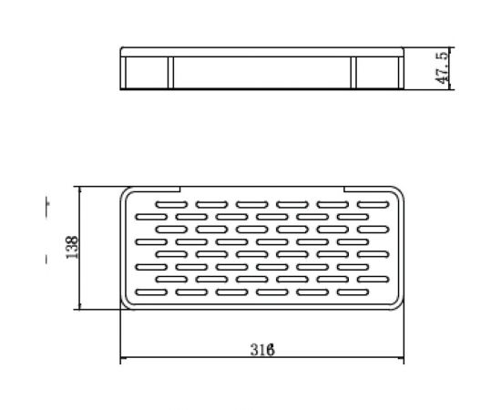Полочка FASHUN черный A7326-7 – изображение 4