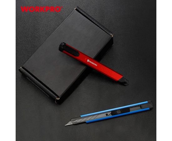 Нож для графических работ WORKPRO с отламывающимися лезвиями 30град. 9мм WP212020 – изображение 4