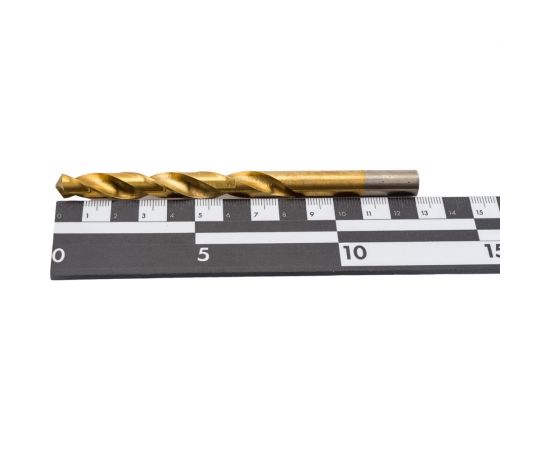 Сверло по металлу 5 шт, 10 мм, титан+кобальт, Р6М5К5 vertextools 666-10 – изображение 4