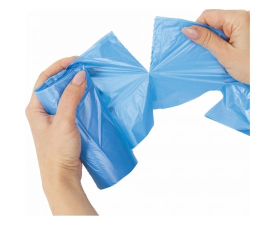 Мешки в рулоне для мусора Ultra 20 л, синие, 30 шт, прочные, Пнд, 8 мкм, 45x50 см LAIMA 607682 – изображение 5