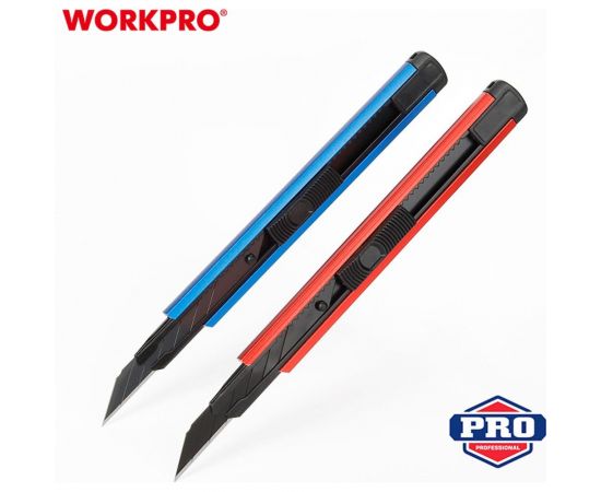 Нож для графических работ WORKPRO с отламывающимися лезвиями 30град. 9мм WP212020 – изображение 5