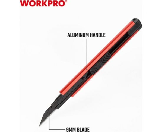 Нож для графических работ WORKPRO с отламывающимися лезвиями 30град. 9мм WP212020 – изображение 7
