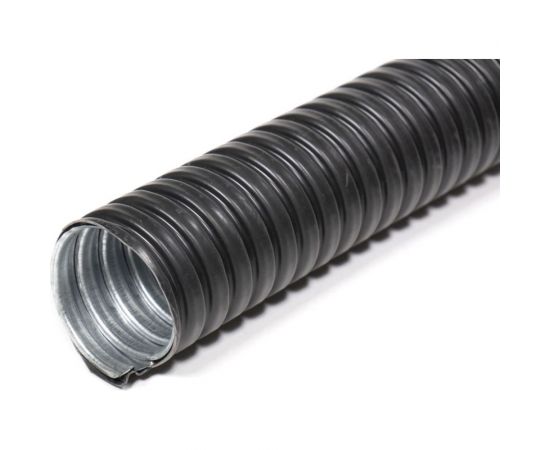 Металлорукав в пвх изоляции ГОФРОМАТИК мрпи нг морозостойкий 20 (50 м/уп.) черный ухл1 zeta42313 