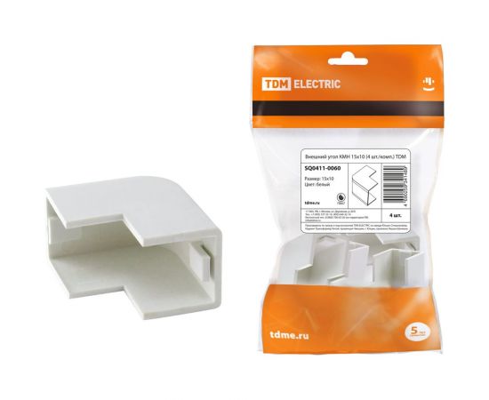 Внешний угол TDM КМН 15x10 (4 шт./комп.) SQ0411-0060 