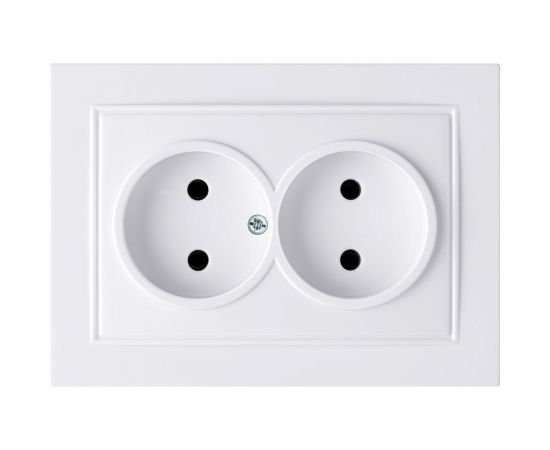 2-местная розетка Nilson СУ, ALEGRA-THOR, белый 27111024 