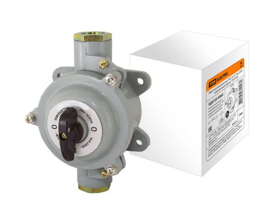 Пакетный выключатель TDM ПВ2-16 2П 16А 220В, силуминовый корпус, IP56 SQ0723-0065 