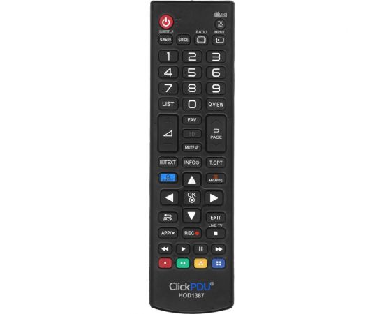 Универсальный пульт для телевизора clickpdu LG HOD1387 