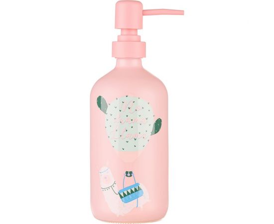 Дозатор для жидкого мыла Moroshka Lama 7,5x7,5x21 см., цвет розовый 923-308-01 