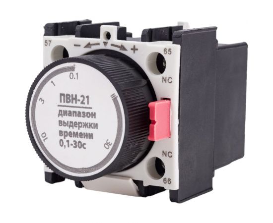 Приставка выдержки времени TDM ПВН-21 отключение, 0,1-30 сек 1з+1р SQ0708-0035 