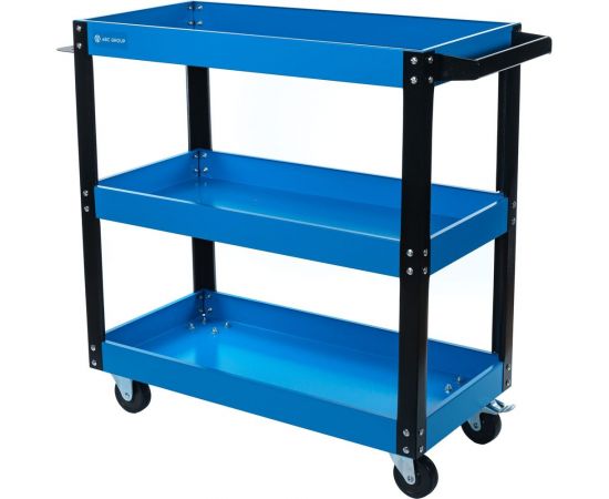 Передвижная тележка ABC с 3-мя полками, синяя ПТ3-C 