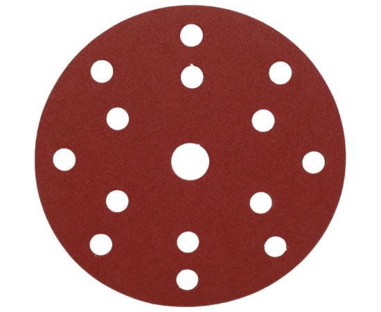 Диск шлифовальный D150 мм, A120, 10 шт, 8 отверстий, коричневый Makita D-54623 