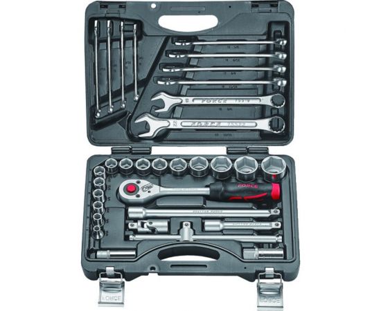 Набор дюймового инструмента с 6-тигранными головками 32 предмета FORCE 4325 