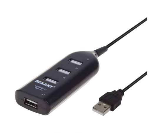 Разветвитель USB 2.0 на 4 порта REXANT 18-4105 