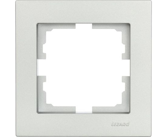 1-ая горизонтальная рамка Lezard VESNA без вставки, платина 742-3500-146 
