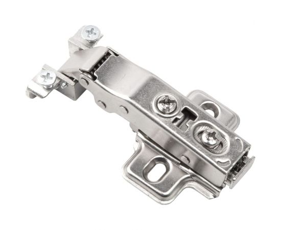 Петля для алюминиевого фасада Lemax PROF clip-on, накладная, с доводчиком, никель M330-Full 