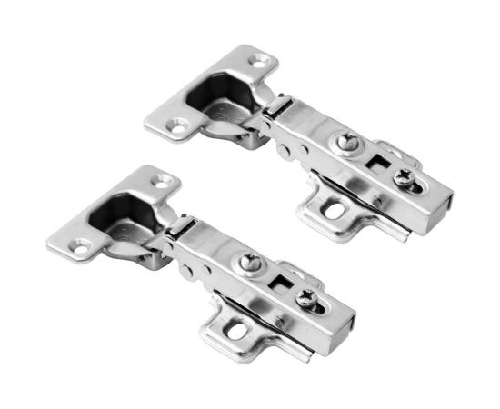 Петля Lemax PROF clip-on, с доводчиком и евровинтами, 110 градусов, накладная, 2 шт. 2pcs-M350-Full-V 