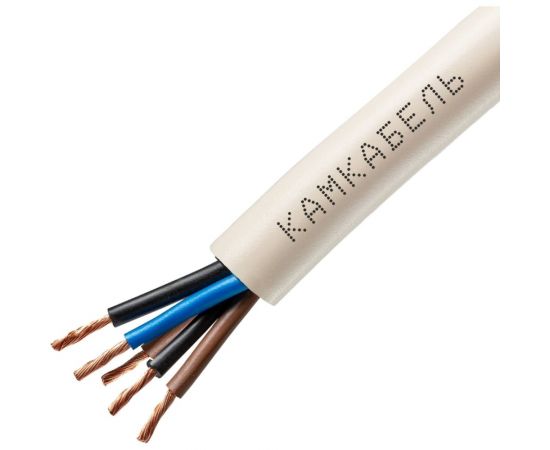 Провод Камкабель ПВС 5x6 мм 50 м ГОСТ 231Я954P00000Г00050М 
