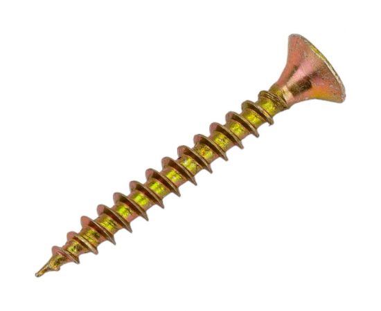 Саморез Мир крепежа DIN 7962, 4,5x35 мм, Pozi, желтый цинк, 500 шт. Т0000004174 