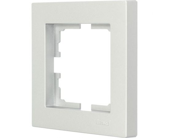 1-ая горизонтальная рамка Lezard VESNA без вставки, платина 742-3500-146 – изображение 2
