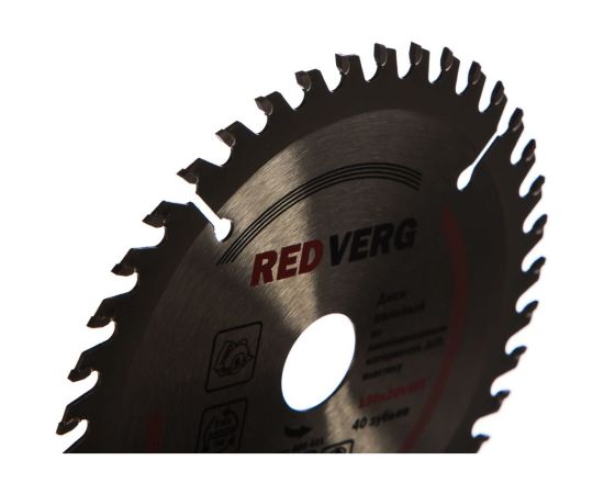Диск пильный твердосплавный по ламинату (130х20/16 мм; 40 зубьев) REDVERG 6621247 – изображение 2